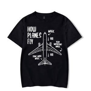 How Planes Fly Engineer Pilot Airplane T-Shirt